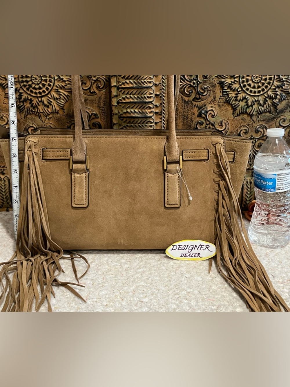 MICHAEL KORS HAMILTON MODERNE Shoulder Bag Satchel NWOT Husk - Picture 6 of 15